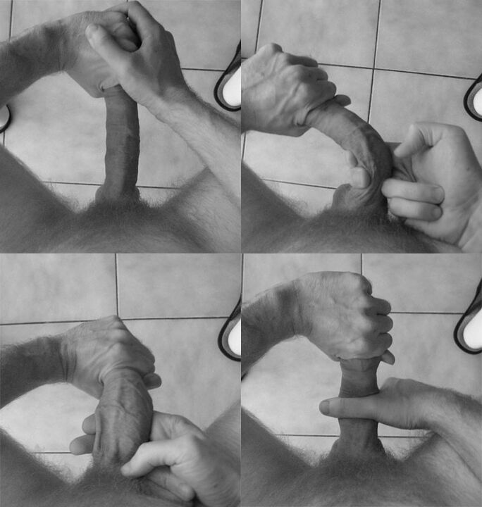 estirar o tecido do pene para aumentar o tamaño